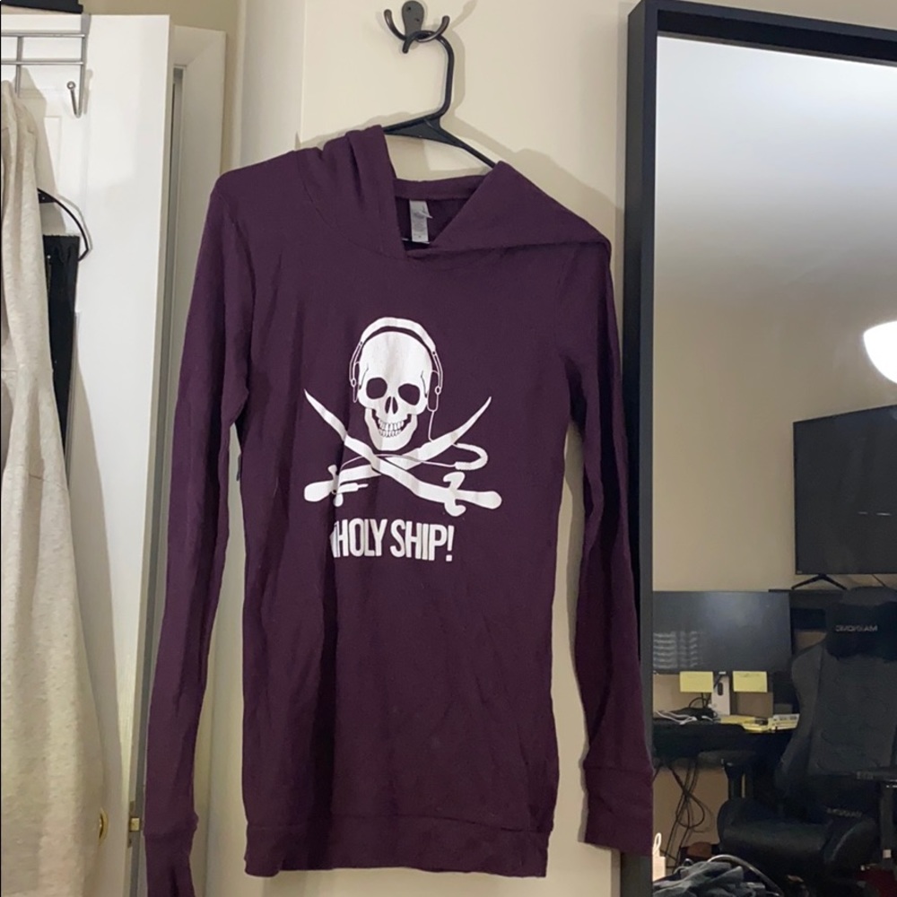 Next Level Holy Ship Women’s Purple Waffle Hoodie